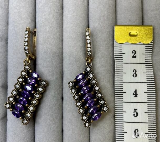 Серьги серебро 925