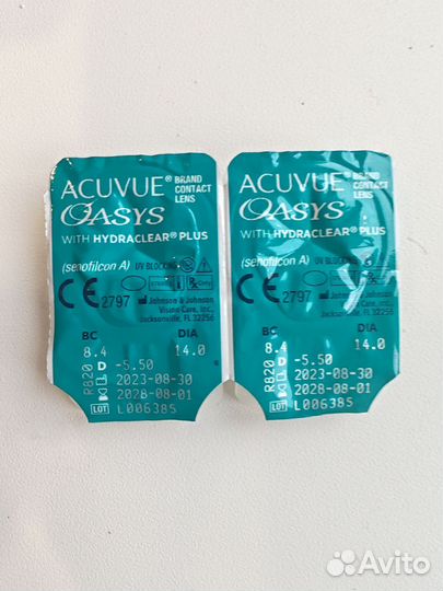 Линзы контактные acuvue oasys двухнедельные