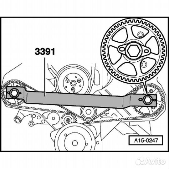 Планка фиксатор распредвалов VAG 2.4/2.8/2.7 V6