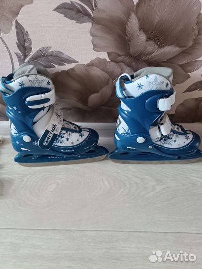 Коньки раздвижные детские размер 30-33