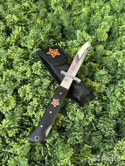 Нож финка нквд складной (черный)