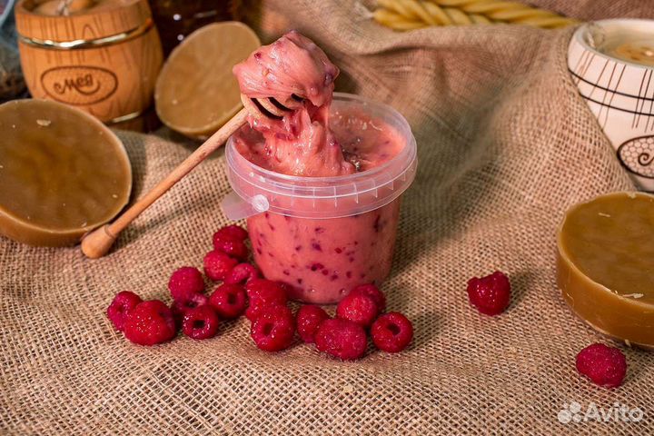 Мёд с малиной