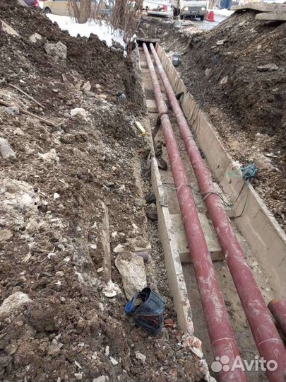 Ремонт теплотрассы. Отопление, водопровод