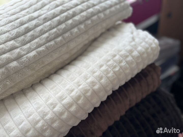 Плед кубик покрывало на кровать диван