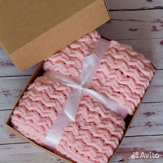 Плед вязаный