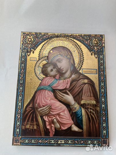 Владимирская икона Бож. Матери до 1917. Жако 22х18