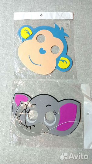 Карнавальные маски для девочки и мальчика