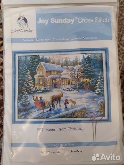 Набор для вышивания крестом Joy Sunday