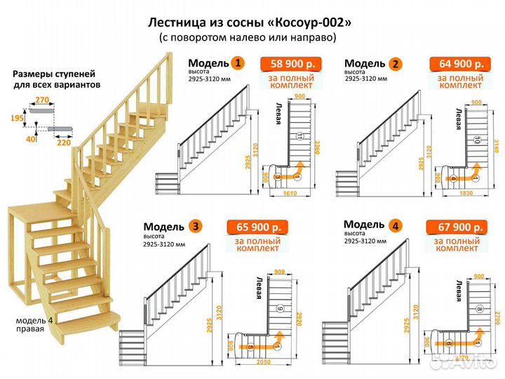 Лестница для загородного дома
