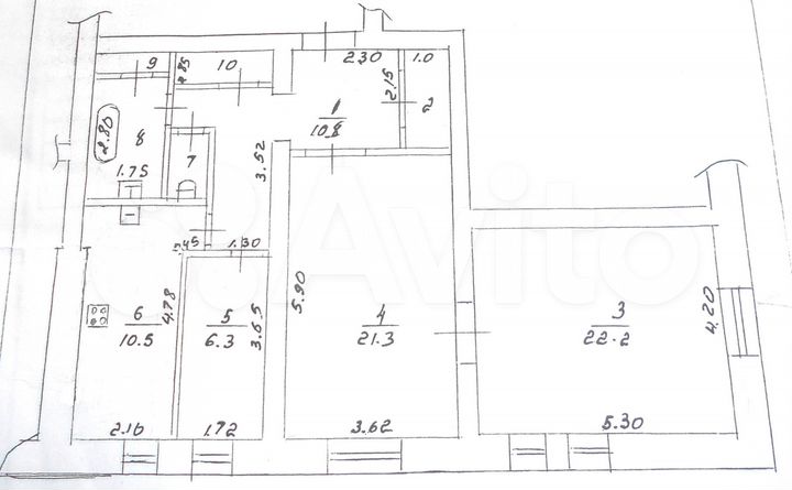 3-к. квартира, 81,9 м², 2/4 эт.