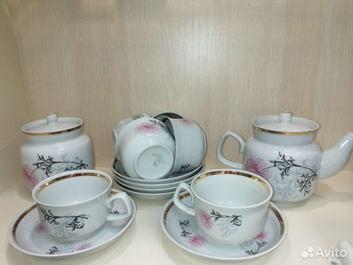Сервиз чайный фарфор Богданович СССР