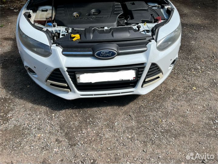 Бампер передний ford focus 3 белый дорест