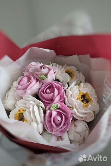 Цветы. Букет цветов. Зефирные букеты