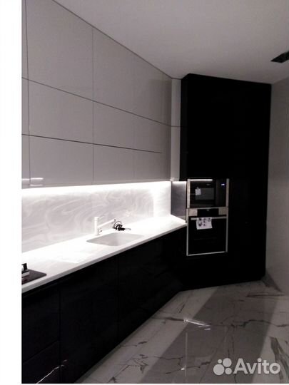 Параллельная (двухрядная) кухня на заказ