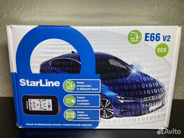 Автосигнализация StarLine E66 v2 BT 2CAN+4LIN ECO