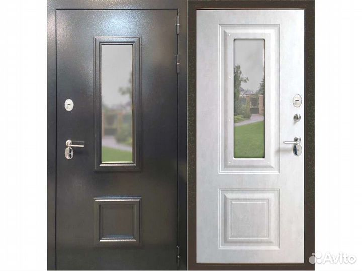 Входная дверь Термо Барьер со стеклопакетом