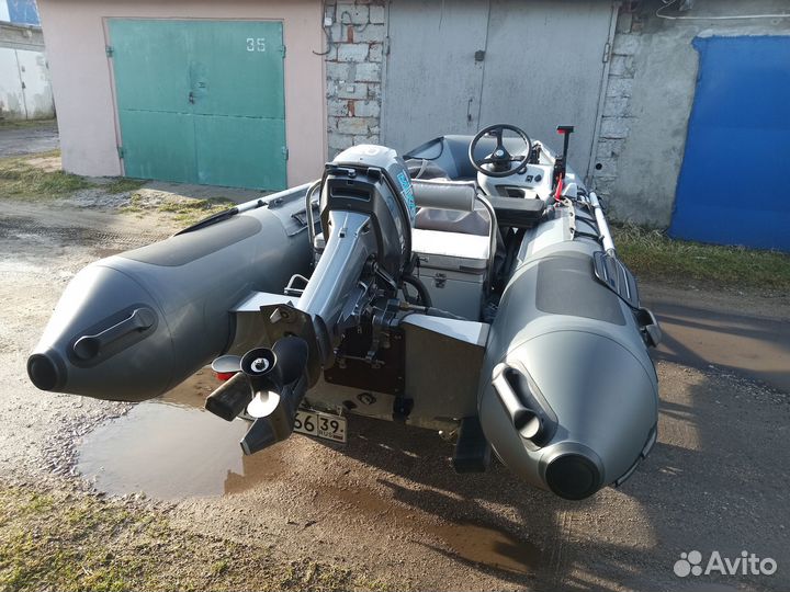 Лодка риб Навигатор 380R, прицеп. мотор Mikatsu 20