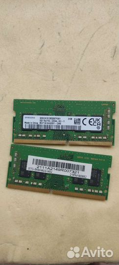 Sodimm ddr4 16gb 3200 ноутбука