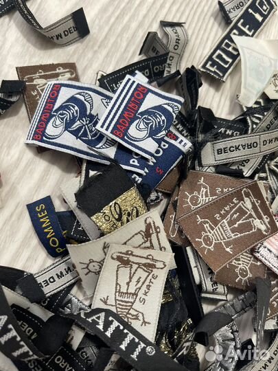 Декоративные тканевые нашивки патчи с принтом