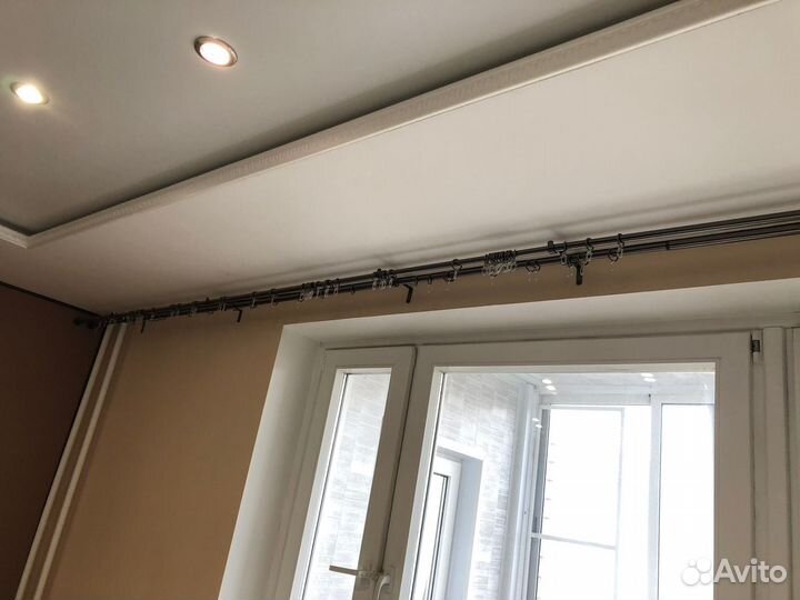 Карнизы для штор двухрядный металлический 3 метра