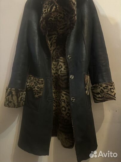 Шуба дубленка двусторонняя натуральная женская