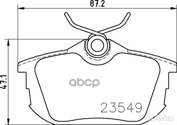 Колодки тормозные дисковые зад NP3025 NP302