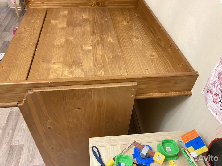 Пеленальный комод IKEA дерево морилка антик