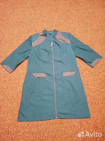 Халат медицинский(поваров) и тапки