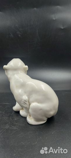 Фарфоровая статуэтка Мишка Белый Медведь, лфз