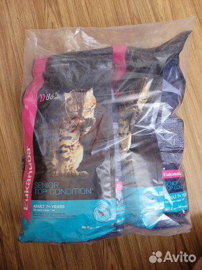 Сухой кошачий корм eukanuba для пожилых кошек 4 кг