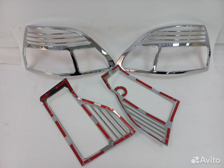 Накладки декоративные на фонари Honda Accord хром