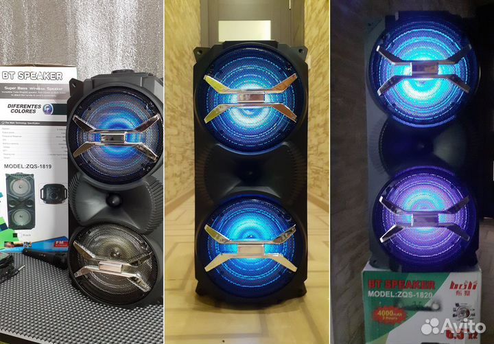Портативная колонка Bt Speaker 55см радио, караоке