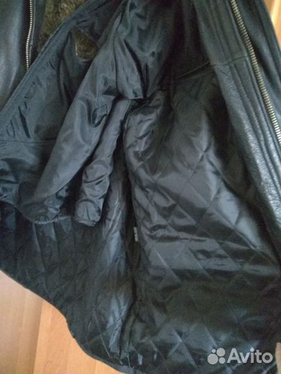 Кожаная дубленка мужская