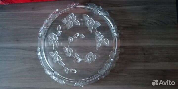 Тортница хрустальная новая, Германия, Walther glas