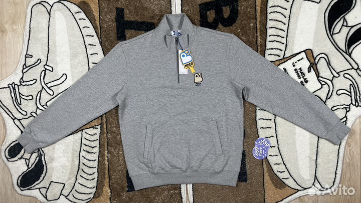 Джемпер 1/4 zip Mind Error Grey