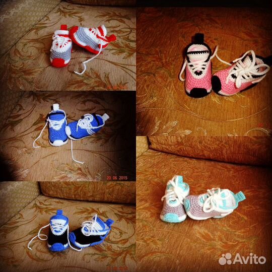 Вяжу пинетки для малышей