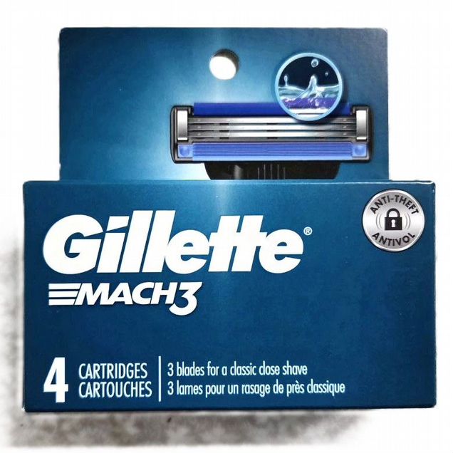 Кассеты Gillette Mach3 4шт США, оригинал