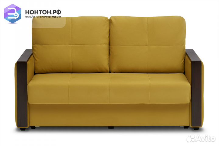 Диван еврокнижка Инсайд горчичный