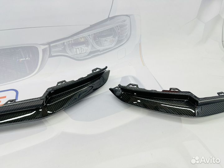 Клыки BMW M4 G82 сухой карбон