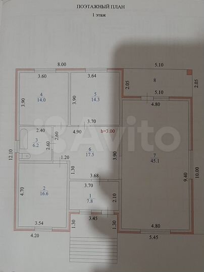 Дом 126,5 м² на участке 9 сот.