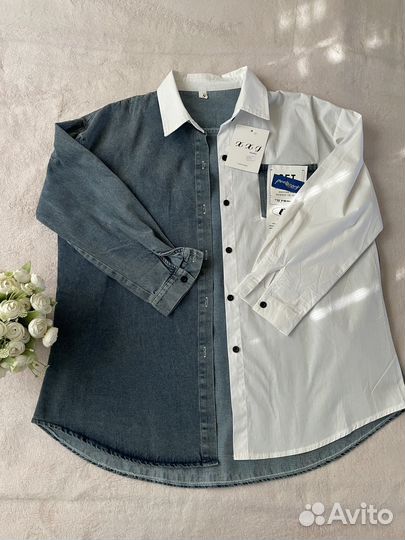 Рубашка джинсовая женская