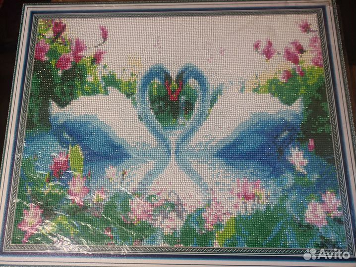 Алмазная мозаика на подрамнике готовая