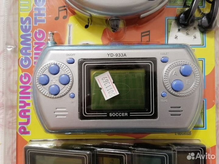 Винтажная электронная игра 5 в 1 с FM-радио