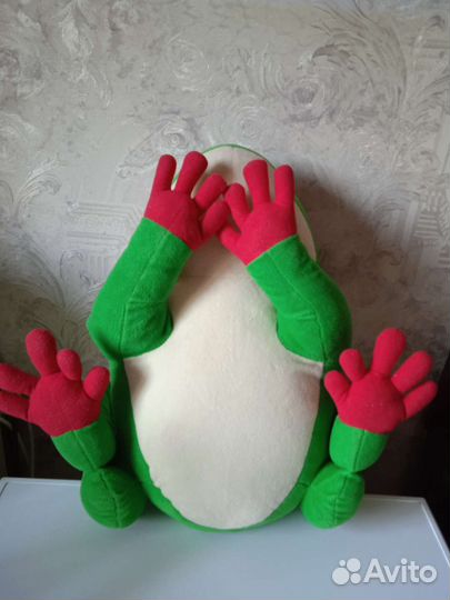 Лягушка большая мягкая игрушка