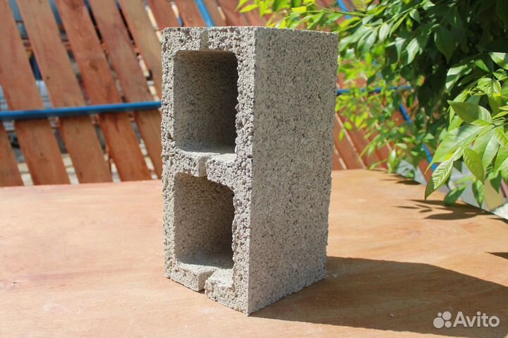 Керамзитобетонные блоки 2-х пустотные