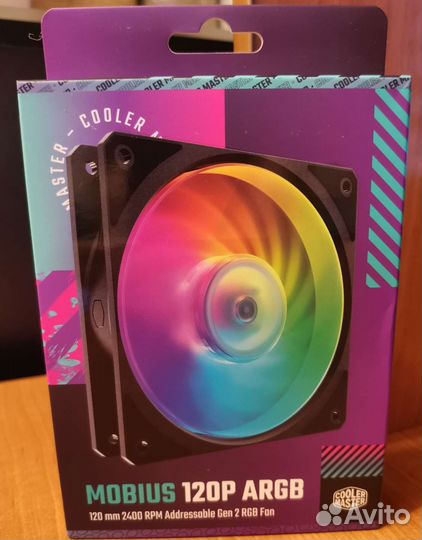 Вентилятор (кулер) Cooler Master Mobius 120P argb