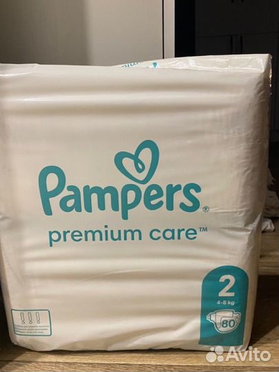 Подгузники Pampers 2 (4-8кг) 80 шт