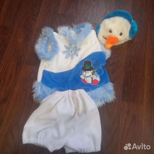 Новогодний костюм снеговик