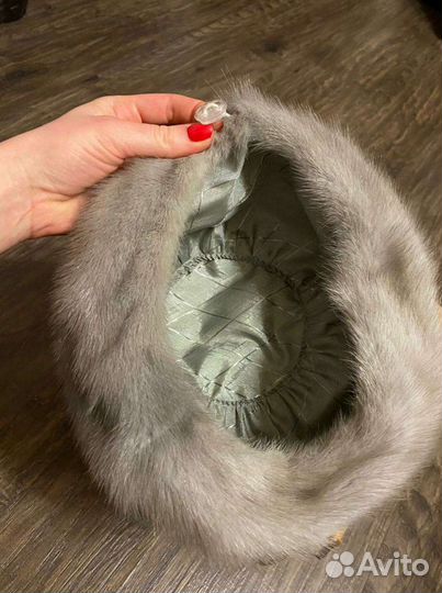 Шапка норковая женская