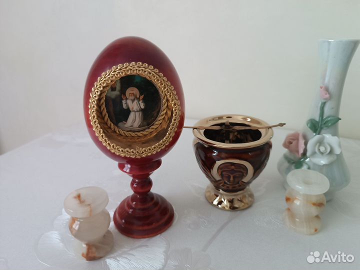 Молитвослов икона подсвечники лампада